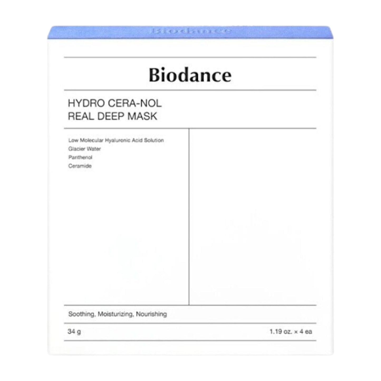 BIODANCE HYDRO CERA-NOL REAL DEEP MASK (34g)