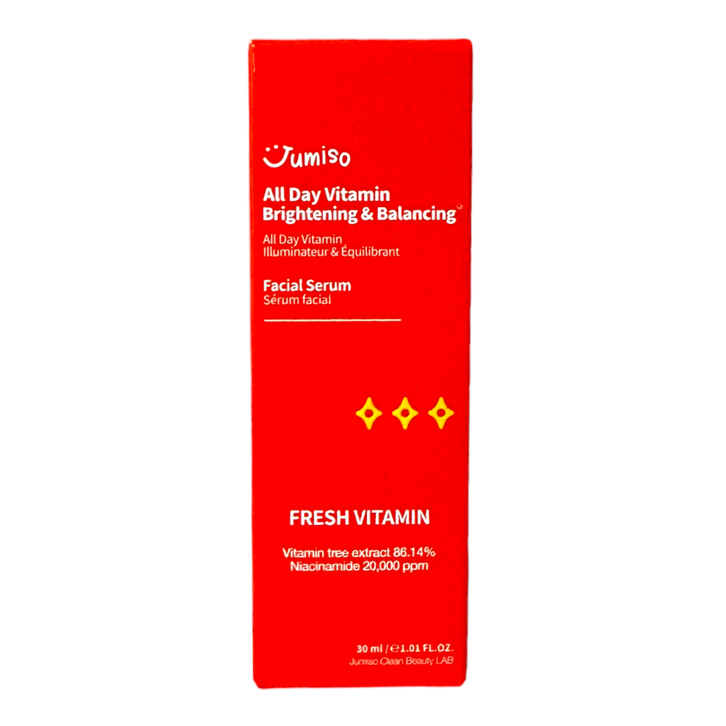 Jumiso All Day Vitamin Brightening & Balancing Facial Serum (5ml, 30ml)