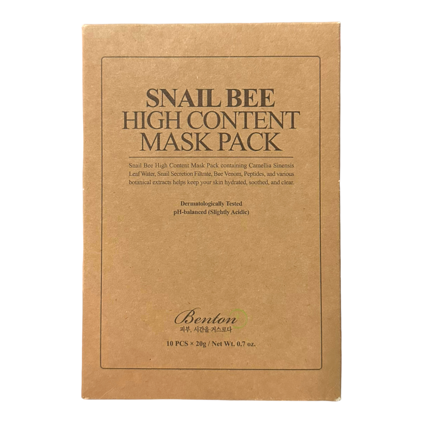 Benton Snail Bee High Content Mask (20g)