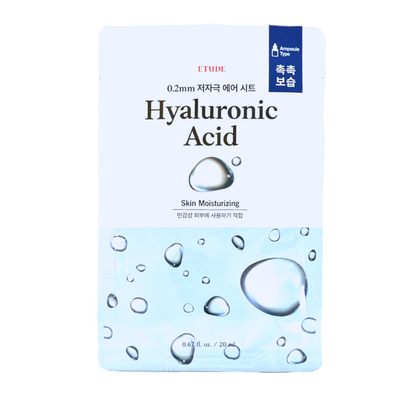 Etude 0.2mm Therapy Air Mask Hyaluronic Acid - Skin Moisturizing (1 sheet)