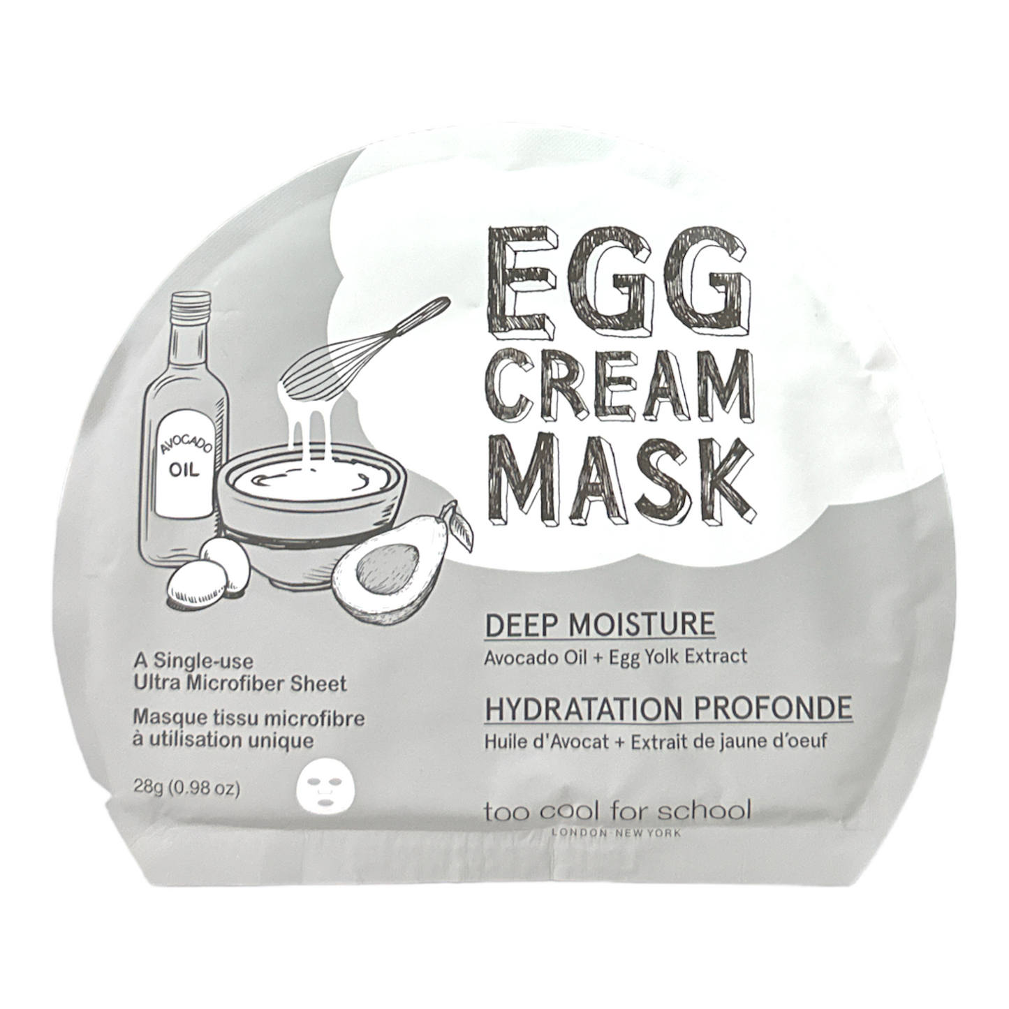 Too Cool for School Egg Cream Mask (28g)