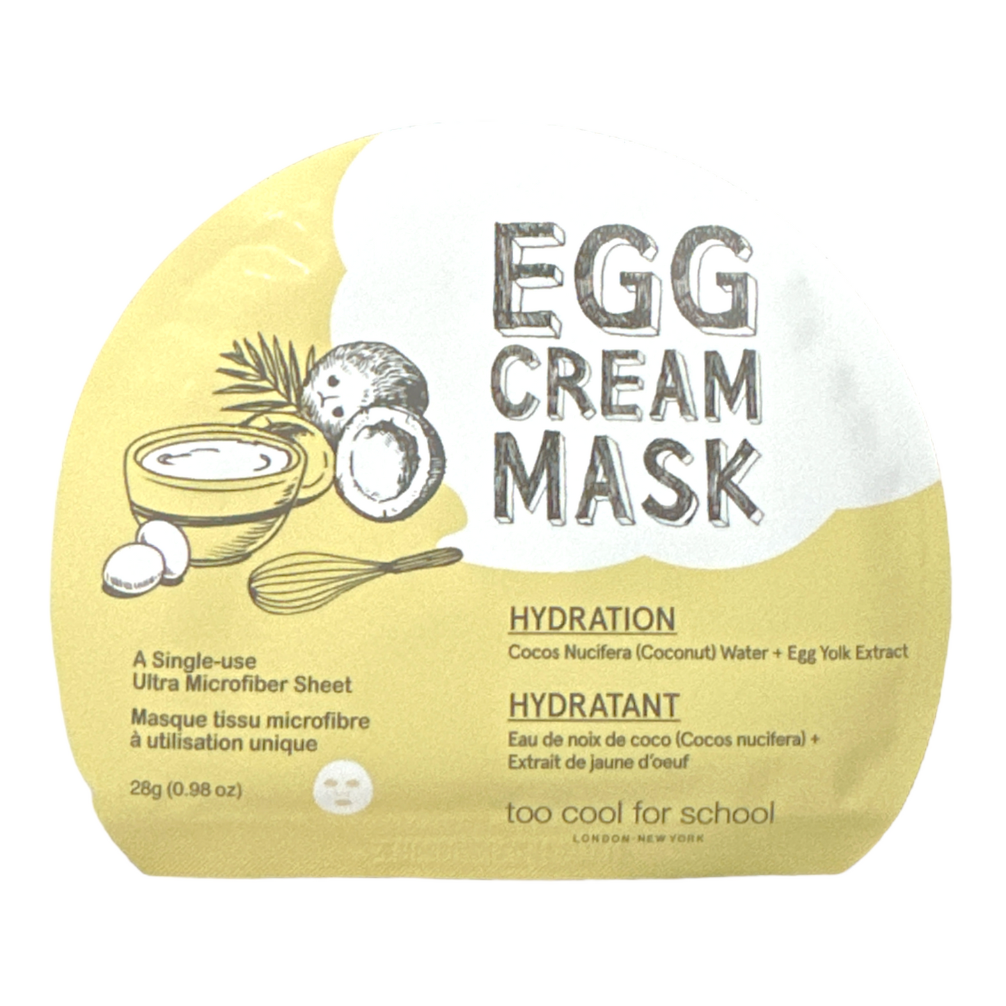 Too Cool for School Egg Cream Mask (28g)