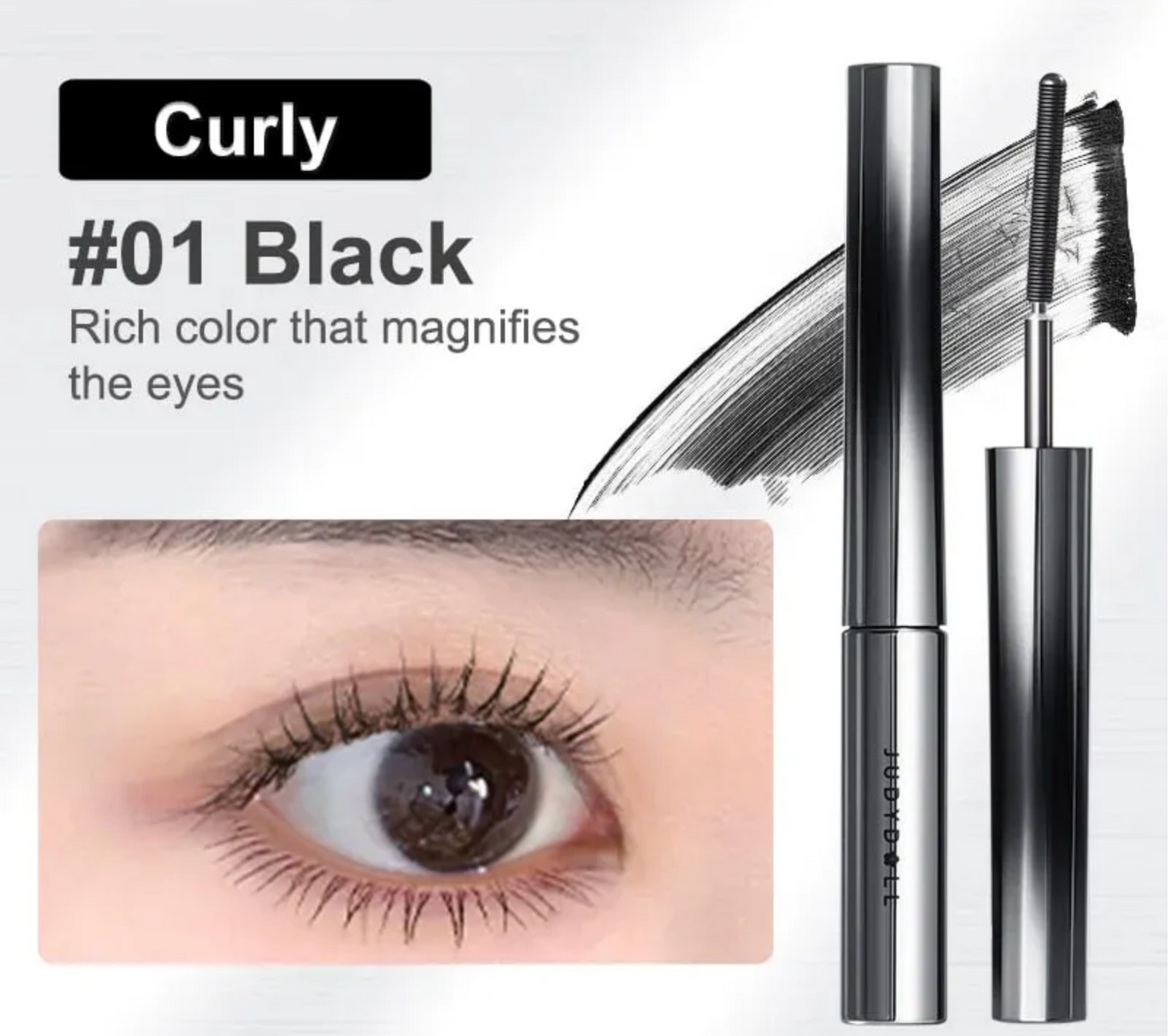 JUDYDOLL 3D Curling Iron Mascara Black #01 (2g)