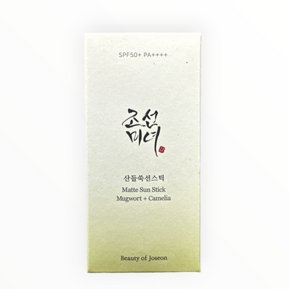 Beauty of Joseon Glow Matte Sun Stick Mugworth + Camellia SPF 50+ PA++++