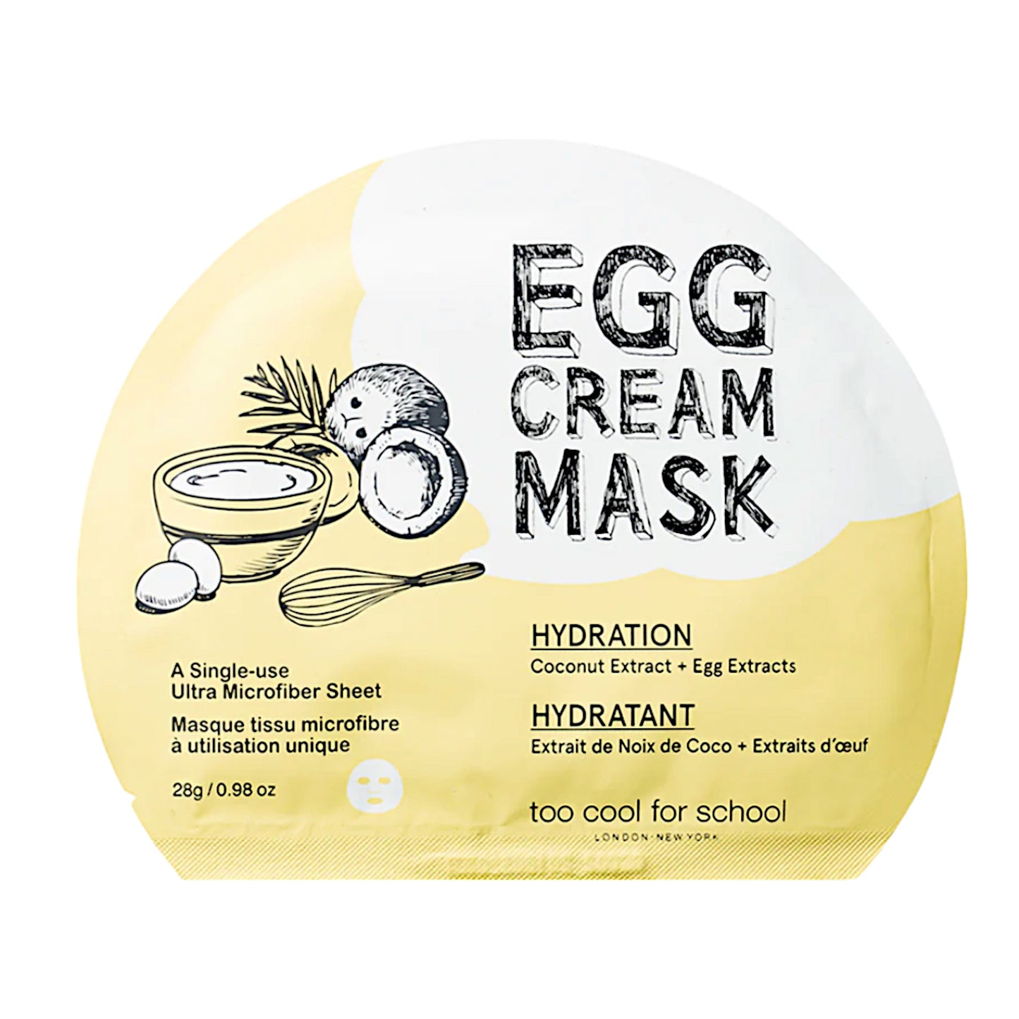 Too Cool for School Egg Cream Mask (28g)