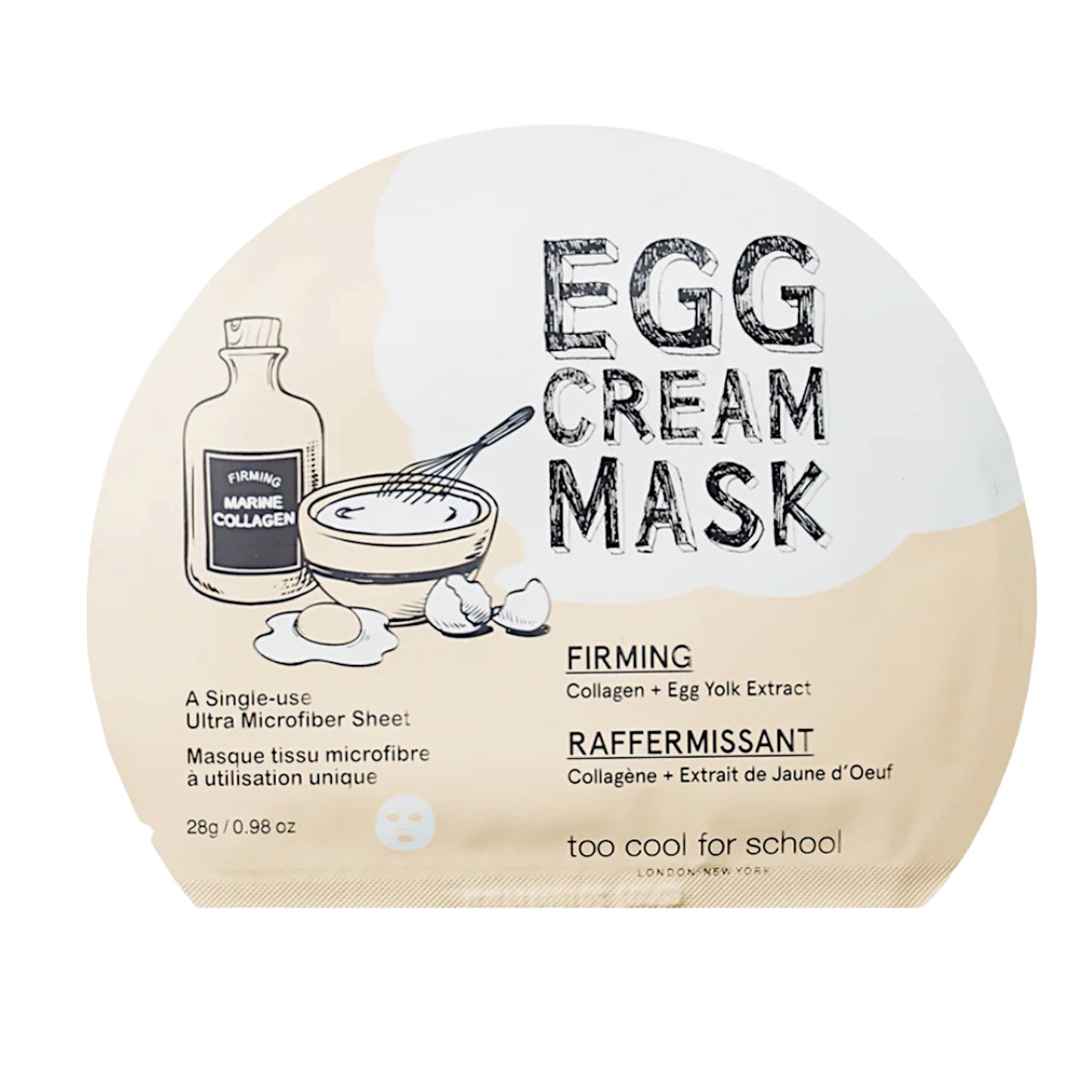 Too Cool for School Egg Cream Mask (28g)